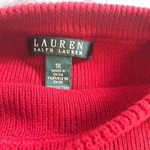 Lauren Ralph Lauren Sweaters - Ralph Lauren Red Navy Striped Sweater 1X Lauren Ralph Lauren Sweaters - Ralph Lauren Red Navy Striped Sweater 1X